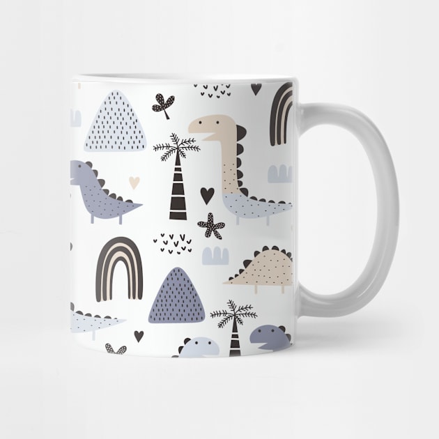 Cute Dinosaur Pattern by Stay Studio